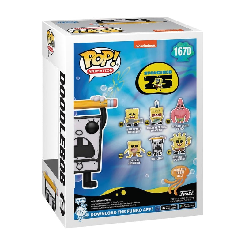 Pop Animation Spongebob DoodleBob 1670 Vinyl Figure