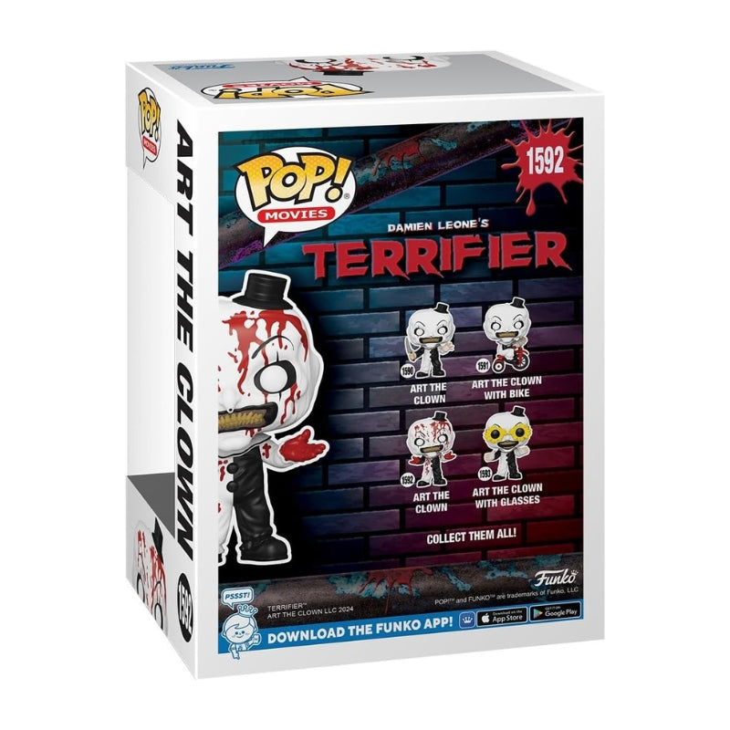 Pop Movies Terrifier Art the Clown Bloody 1592 Vinyl Figure